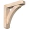 Ekena Millwork Thorton Craftsman Smooth Bracket w/ Offset Brace, Douglas Fir, 5 1/2"W x 24"D x 24"H BKT0604X24X24THR04SDF - alternate 1